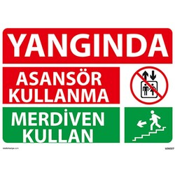 Yangında Asansör Kullanma